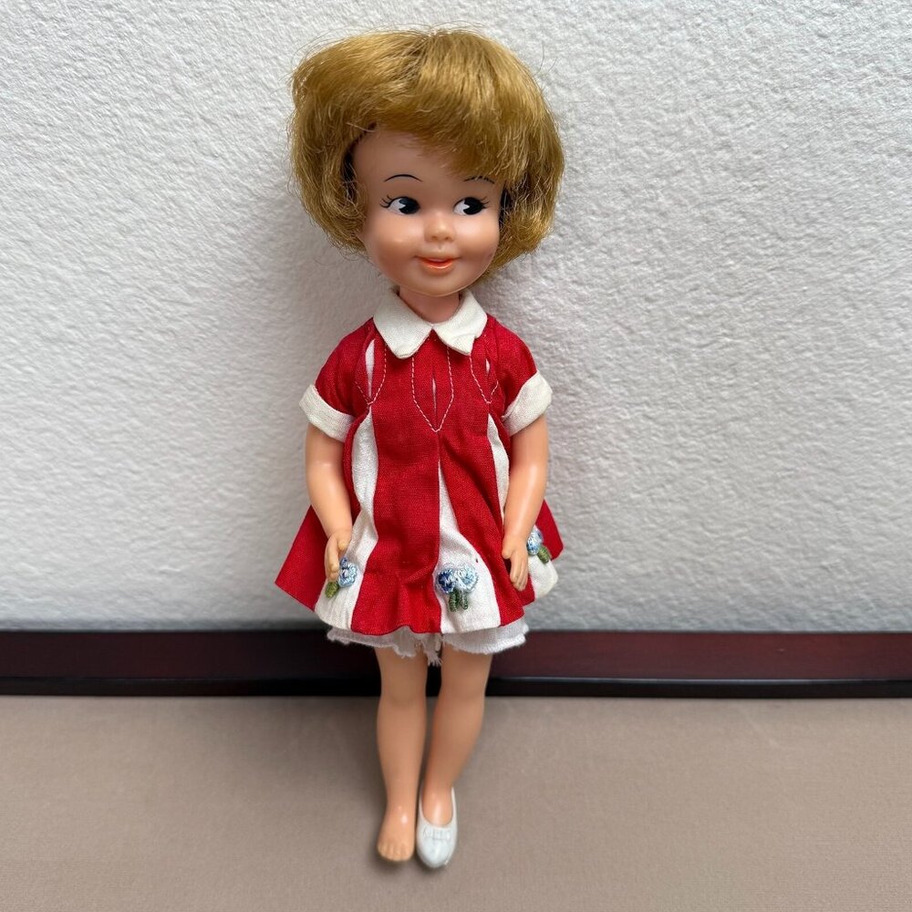 Vintage 1963 Penny Brite Doll w/Outfit 8" Deluxe Reading Company